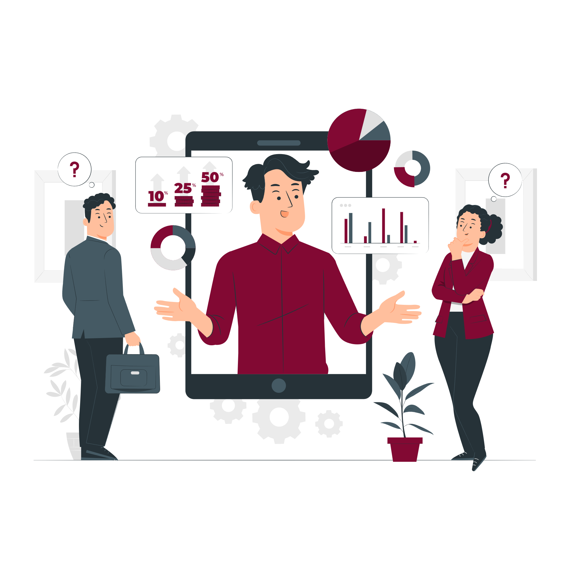 Illustration of financial education
